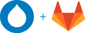 Logo Drupal Association et Gitlab