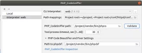 Étape 2 de configuration de PHPCS dans PHPStorm