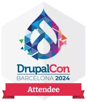 Badge Drupalcon 2024 Barcelone participant