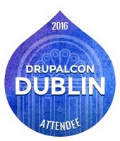 Badge participant Drupalcon Dublin 2016