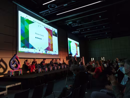 Présentation Marine Gandy lors de la session des leads initiative DrupalCon 2022