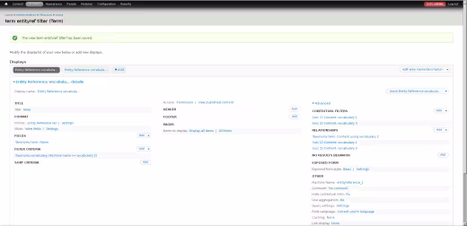 Page de test entityreference filter configuration entityreference