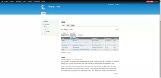 Page de test entityreference filter avec utilisation filtre vocabulaire 2