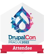 Badge Drupalcon 2022 Prague participant