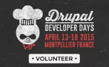 Drupal Devs Days 2015 volunteer badge