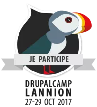 Badge participant Drupalcamp Lannion 2017