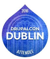 Badge participant Drupalcon Dublin 2016